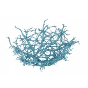 New Whimsical Glittery Blue Web Bird Nest